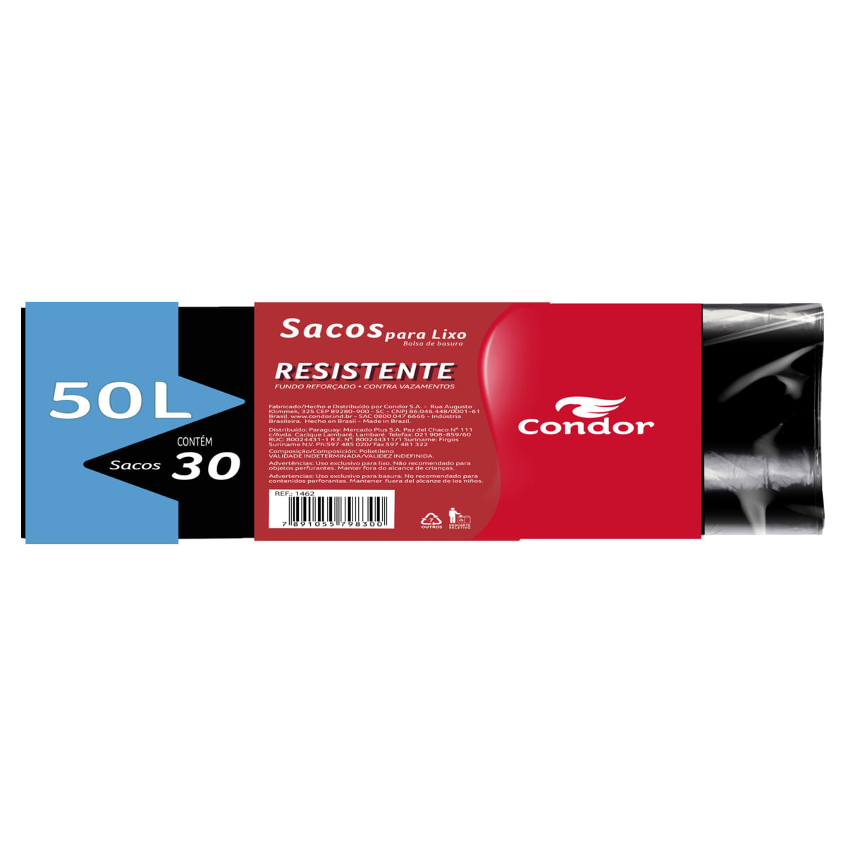 Encontraproduto.com.br - Saco de Lixo com Fundo Reforçado 50L Condor com 30un