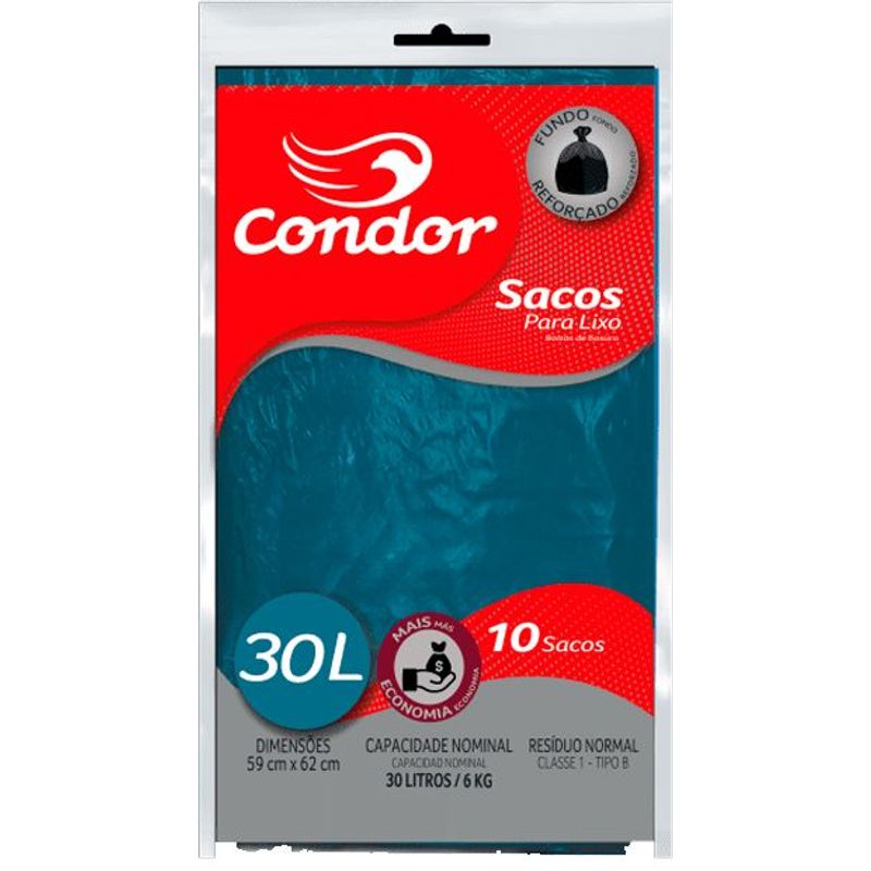 Encontraproduto.com.br - Saco para Lixo Tipo B 30l Condor 10 Unidades Econômico