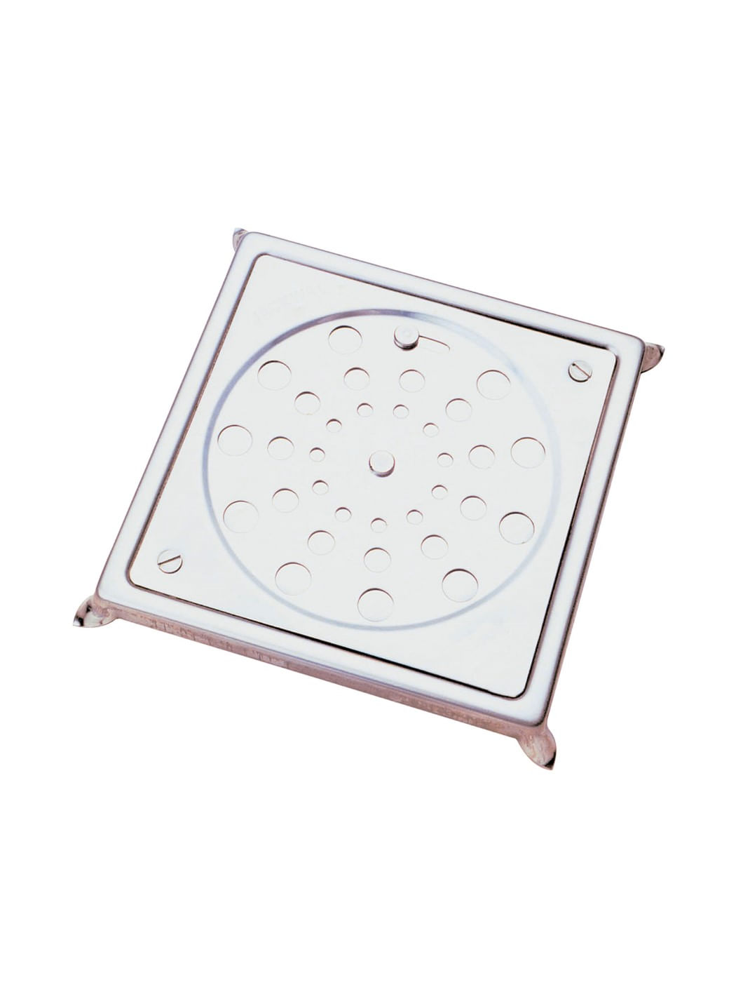 Encontraproduto.com.br - Grelha com Caixa Quadrado Aço Inox 15x15cm - 2410 - Jackwal