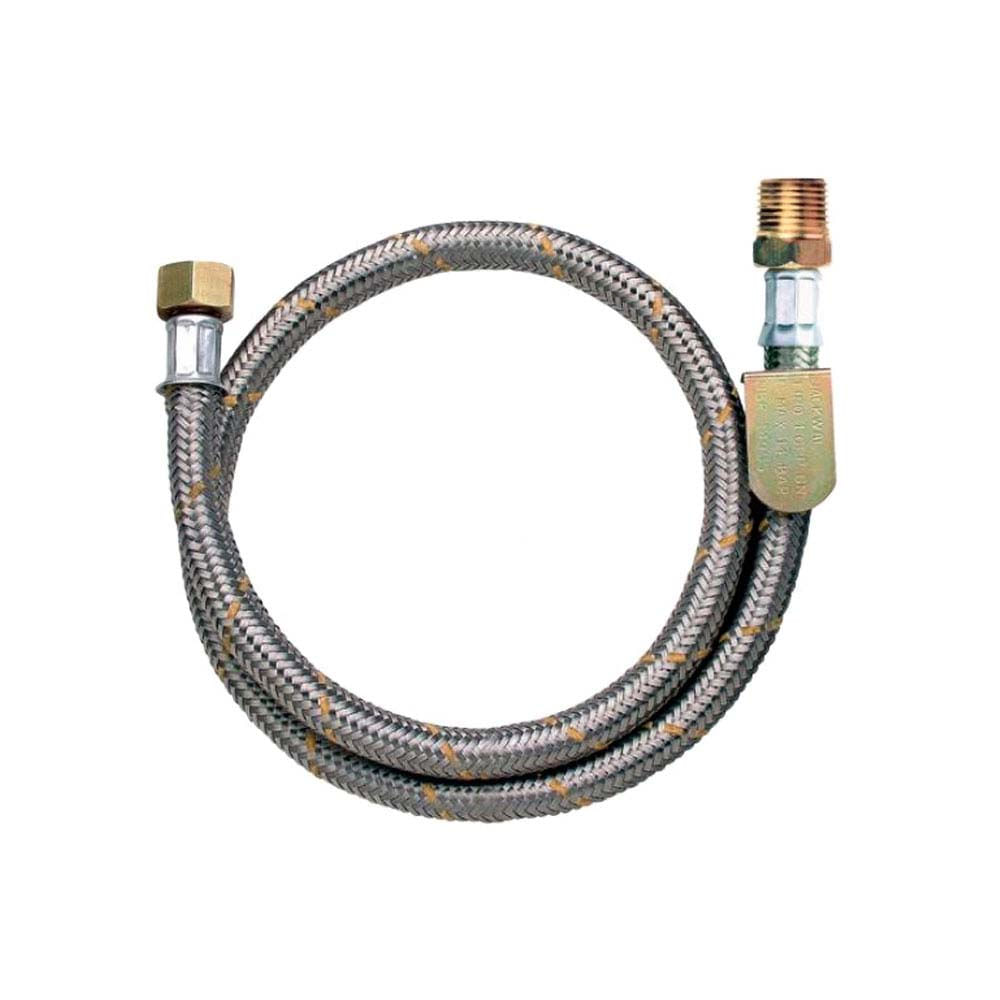 Encontraproduto.com.br - Engate Flexivel 1m Gás 1/2 Npt(E)X1/2Bsp(I) 2543 Jackwal