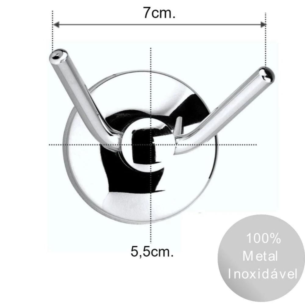 Encontraproduto.com.br - Cabide Duplo Standard Cromado Jackwal