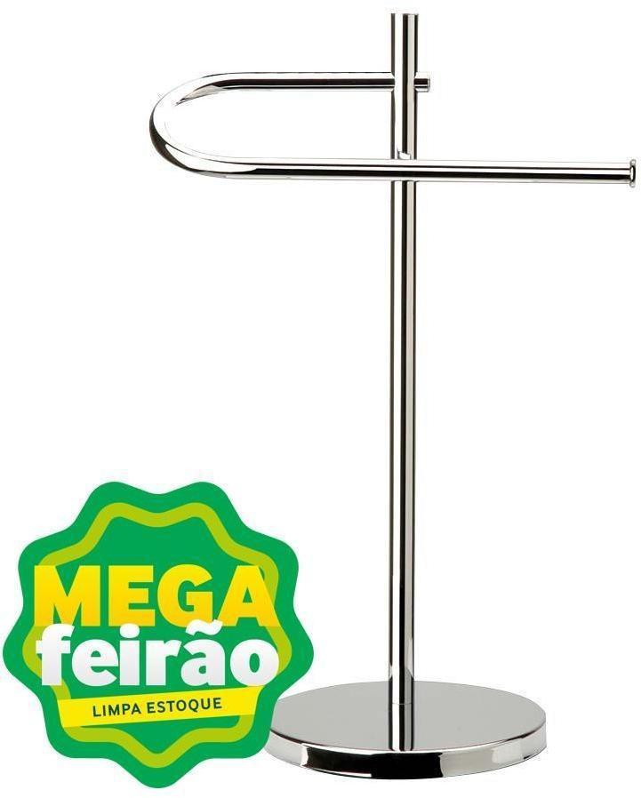 Encontraproduto.com.br - Porta Toalhas De Rosto De Bancada Curvo Cromado Jackwal