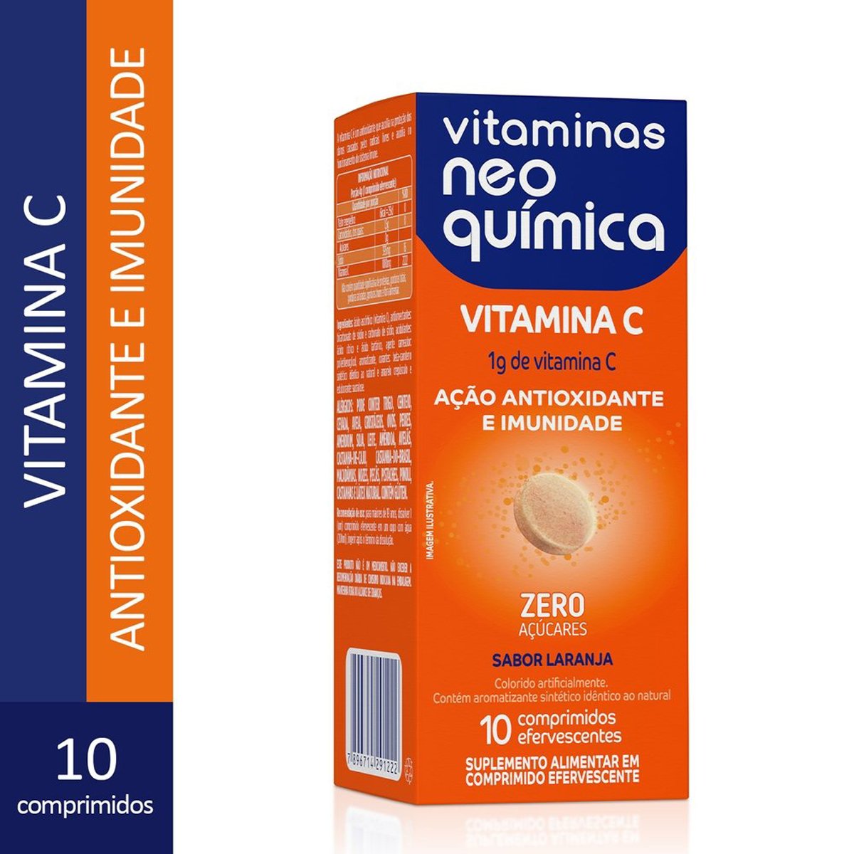 Vitaminas Neo Química  Vitamina C 1g 10 Comprimidos Efervescentes