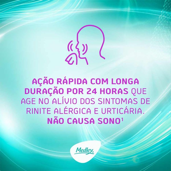 Encontraproduto.com.br - Cloridrato De Fexofenadina 180mg Com 10 Comprimidos Medley Generico