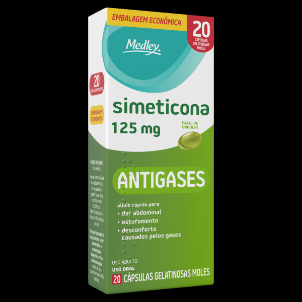 Simeticona 125mg  - 20 cápsulas