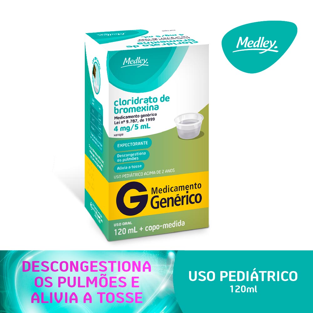 Encontraproduto.com.br - Bromexina Medley Xarope Pediatrico 120ml