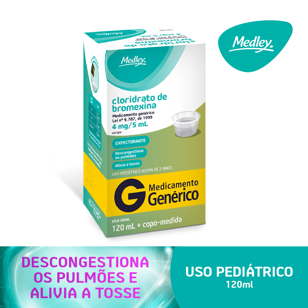 Encontraproduto.com.br - Bromexina Medley Xarope Pediatrico 120ml