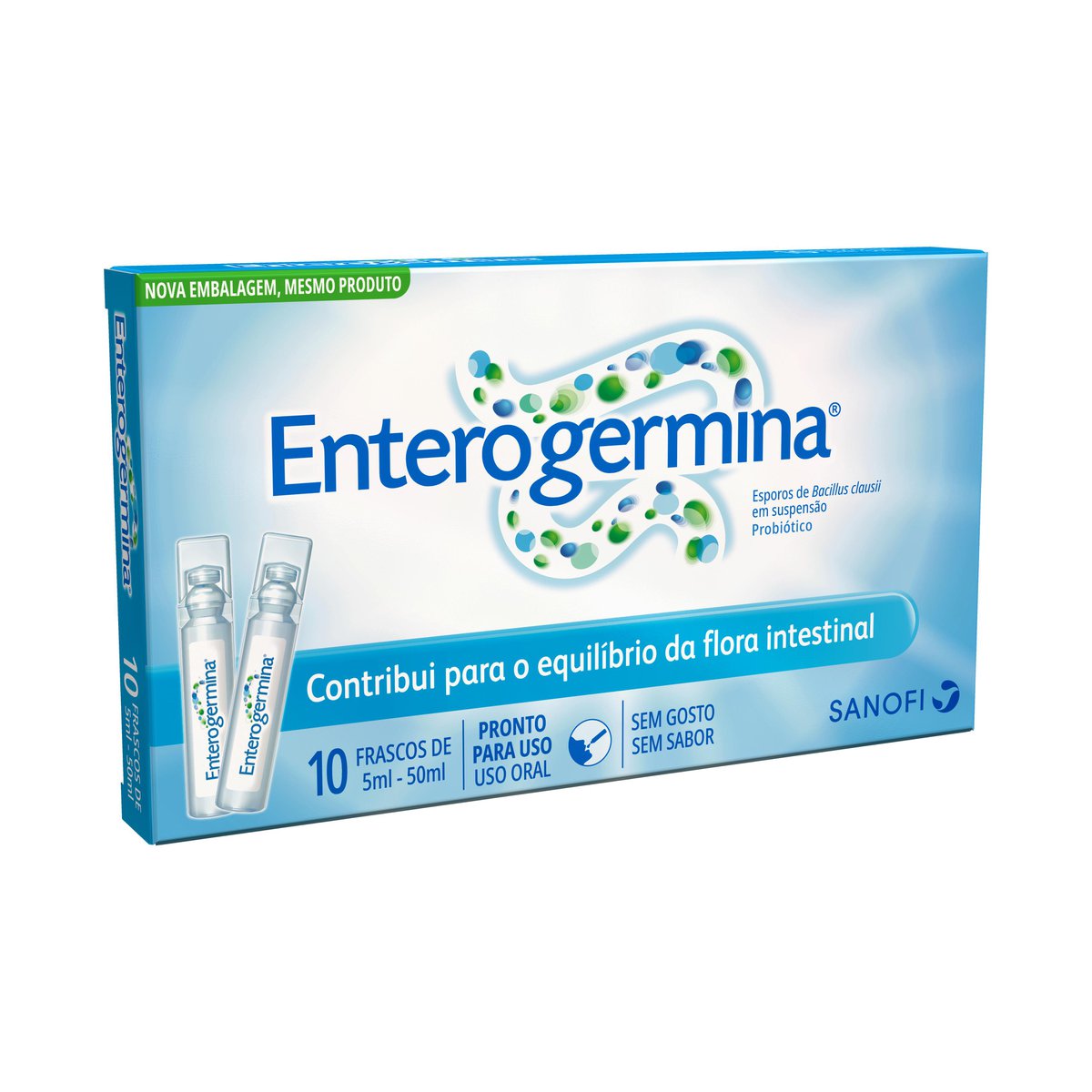 Encontraproduto.com.br - Probiotico Enterogermina 10 Frascos De 5ml