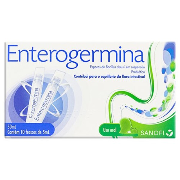 Encontraproduto.com.br - Probiotico Enterogermina 10 Frascos De 5ml