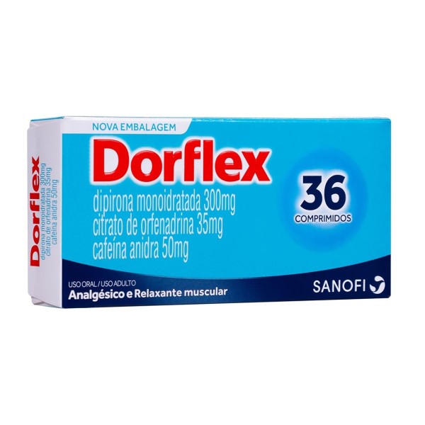 Dorflex 50 + 300 + 35mg - 36 Comprimidos Simples