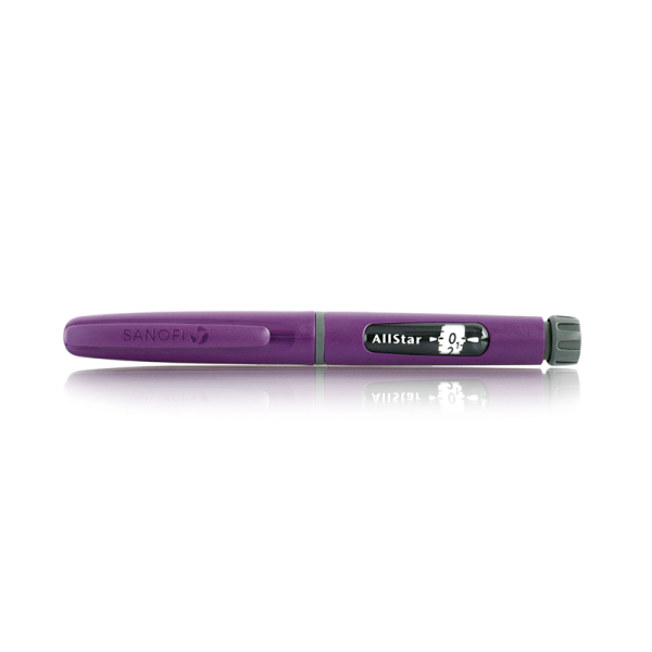 Encontraproduto.com.br - Caneta Para Aplicação de Insulina Allstar Roxo Mauve