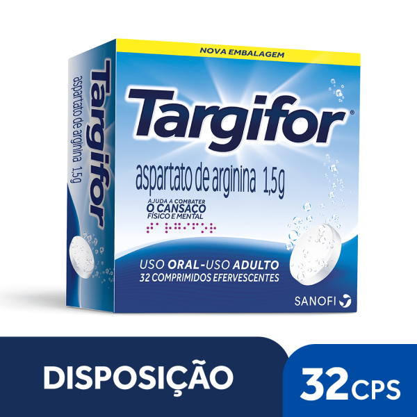 ARGININA TARGIFOR® C 1,5G COM 32 COMPRIMIDOS