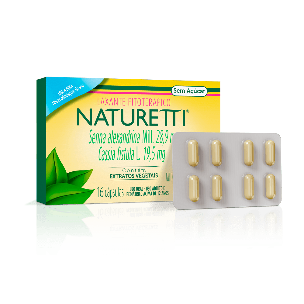 Naturetti Laxante Fitoterápico 16 Cápsulas