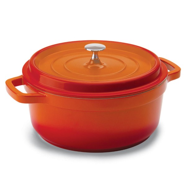Encontraproduto.com.br - Caçarola Studio Hércules 25,4 cm com Fundo de Indução Laranja