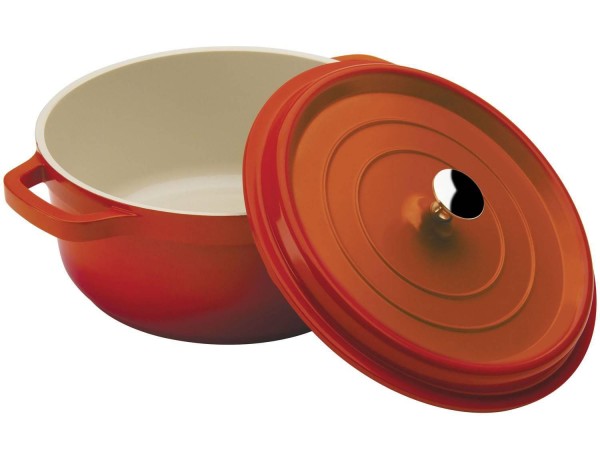 Encontraproduto.com.br - Caçarola Studio Hércules 25,4 cm com Fundo de Indução Laranja