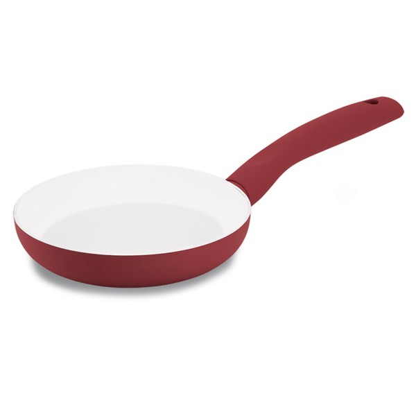 Encontraproduto.com.br - Frigideira Soft Touch Hércules 18 cm com Fundo de Indução Vermelha