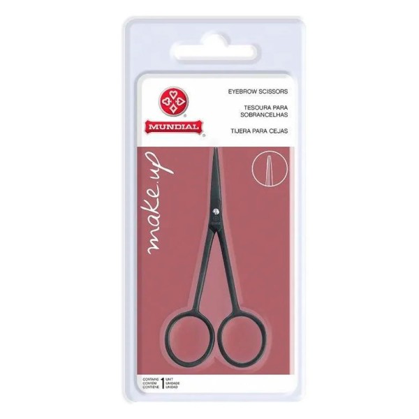 Encontraproduto.com.br - Tesoura para Sobrancelha Mundial Black 4