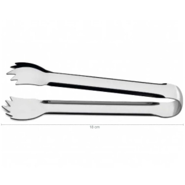 Encontraproduto.com.br - Pegador De Gelo E Frios Aço Inox Com Garras 18cm Pequeno Multiuso Hercules Mundial