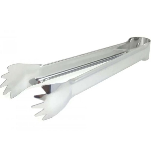 Encontraproduto.com.br - Pegador De Gelo E Frios Aço Inox Com Garras 18cm Pequeno Multiuso Hercules Mundial