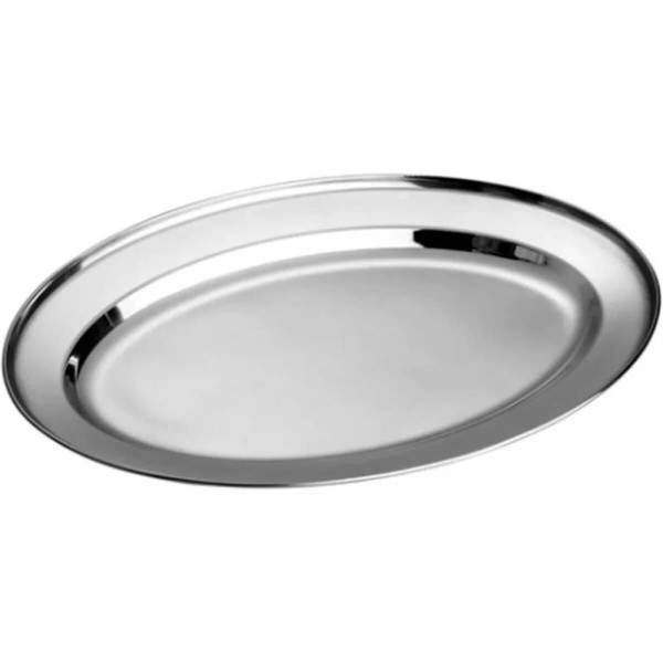 Travessa em Aço Inox para Servir Massas Carnes 35cm Baixela