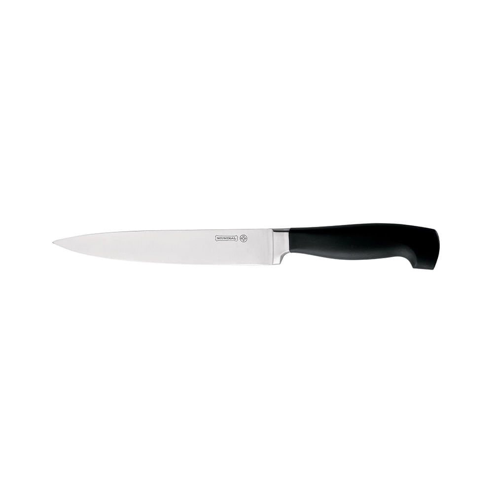 Faca de Cozinha Mundial Elegance em Inox com Cabo Plástico Preto 8