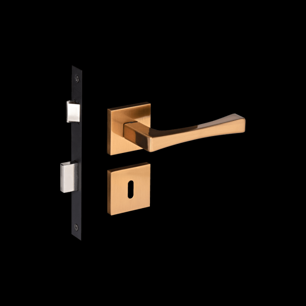 Encontraproduto.com.br - Fechadura Em Zamac Roseta Quadrada 885-55 Interna Vivaldi Pado