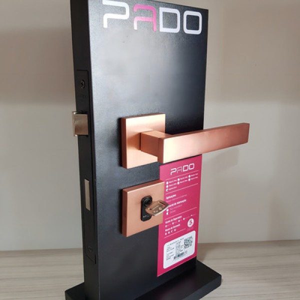 Fechadura Retro em Zamac Rose Externa