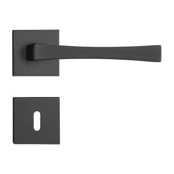 Encontraproduto.com.br - Fechadura Vivaldi em Zamac Preto Texturizado Interna