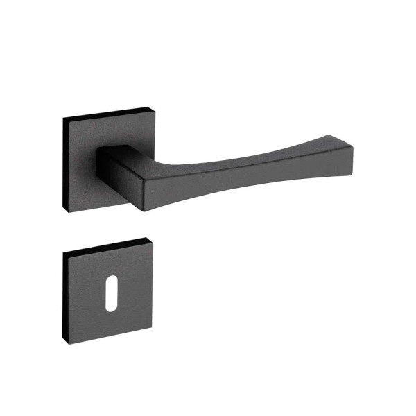 Encontraproduto.com.br - Fechadura Vivaldi em Zamac Preto Texturizado Interna
