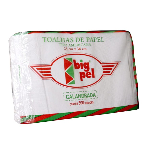 Toalha Americana Mono Lisa Bca Big-Pel C/500