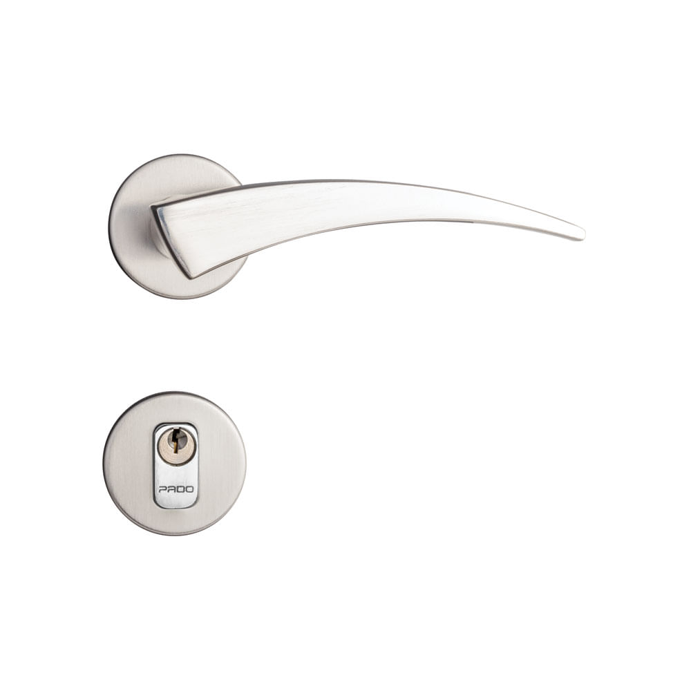 Encontraproduto.com.br - Fechadura Esplendore em Zamac Cromo Acetinado Externa