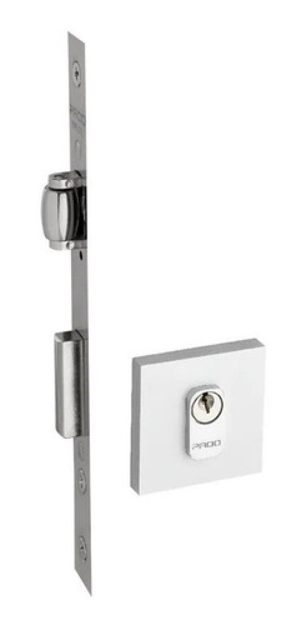 Fechadura Rolete Quadrado Branco Textura 464-55 BRT - Pado