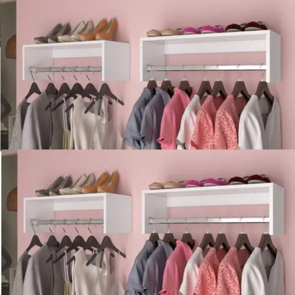 Encontraproduto.com.br - Araras Roupas Branco