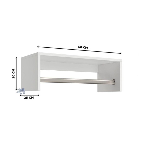 Encontraproduto.com.br - Kit 2 Moderna Multiuso Cabideiros Arara de Roupas de Madeira