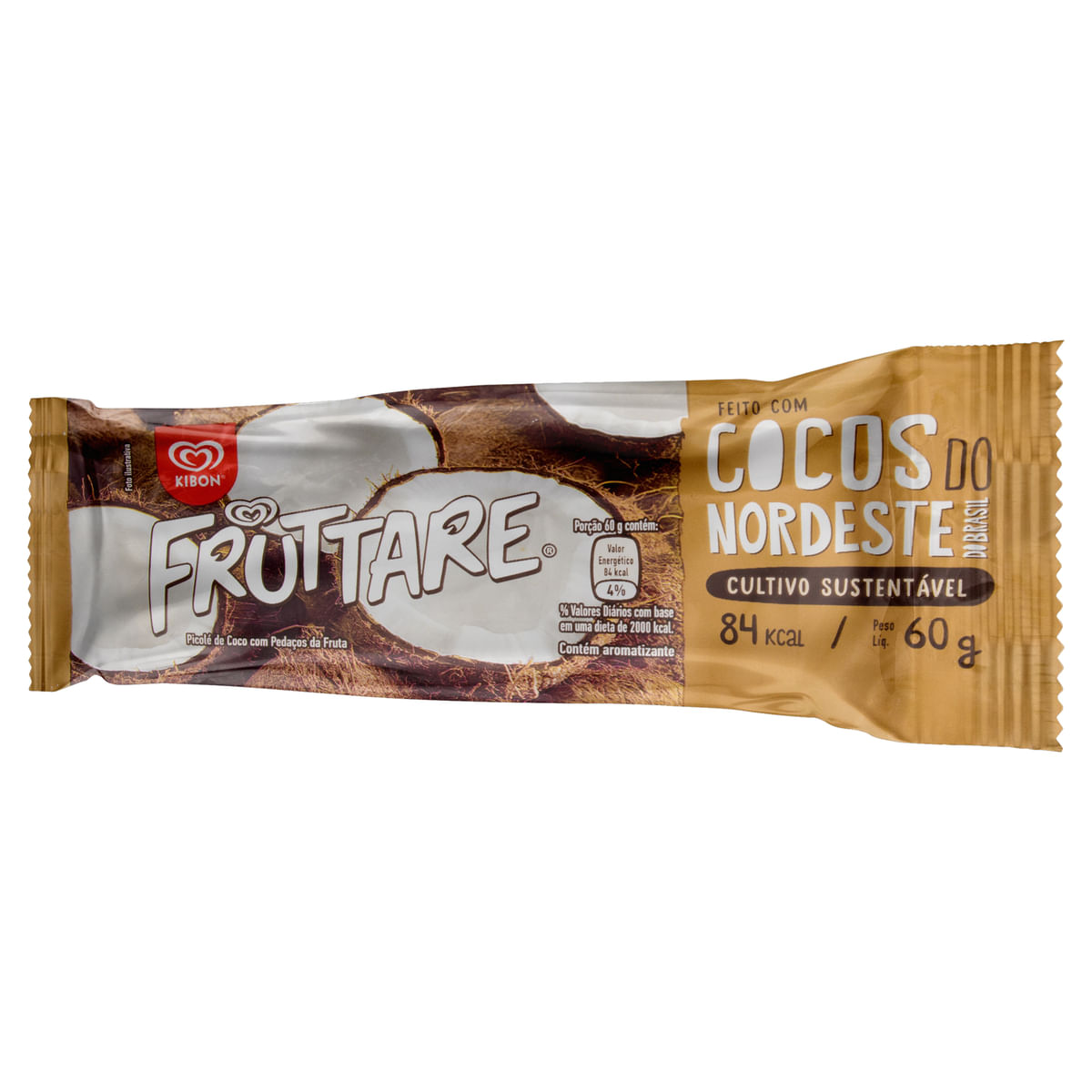 Encontraproduto.com.br - Picole Fruttare Palito Coco 60Ml