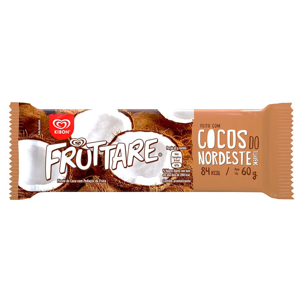 Encontraproduto.com.br - Picole Fruttare Palito Coco 60Ml