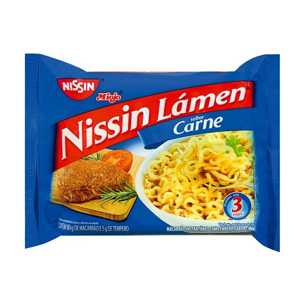 Encontraproduto.com.br - Macarrão Instantâneo Carne Nissin Lámen 85g