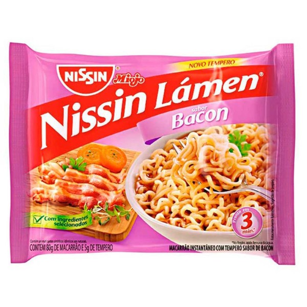 Macarrão Nissin Lamen Bacon 88g