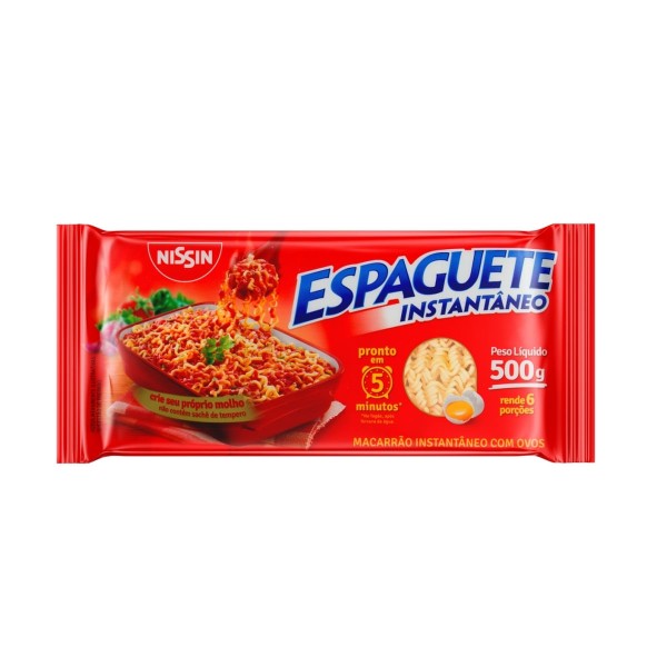 Encontraproduto.com.br - Espaguete Instantâneo Nissin 5 Minutos Pacote 500g