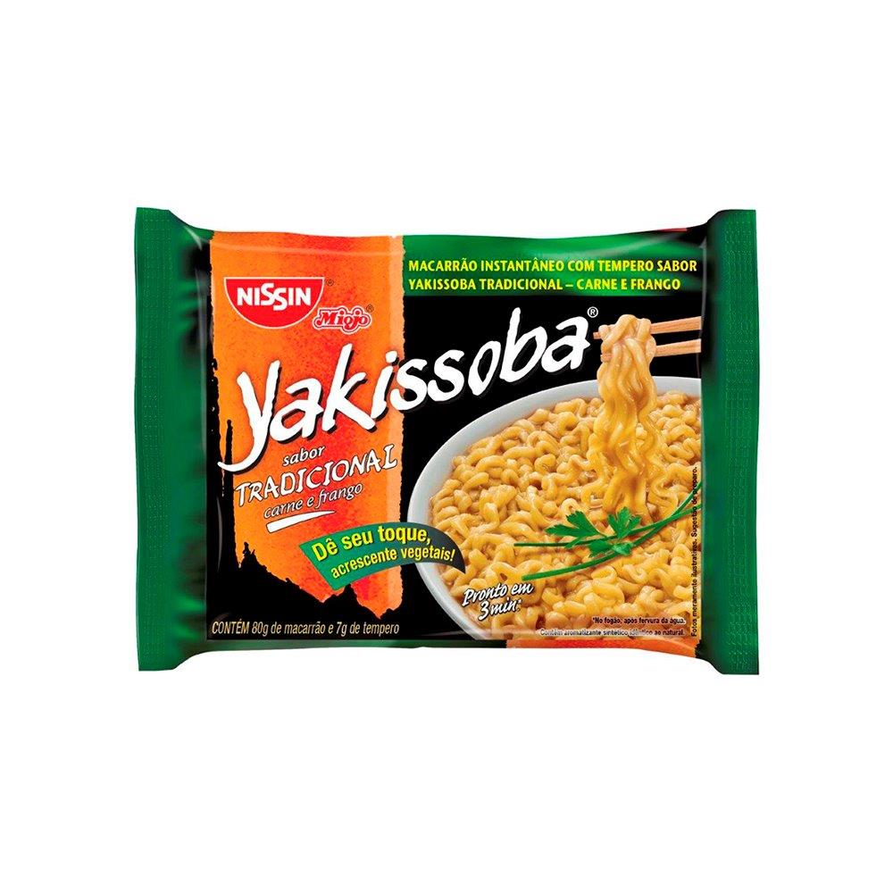 Encontraproduto.com.br - Yakissoba Instantâneo Nissin Tradicional Carne E Frango 87g