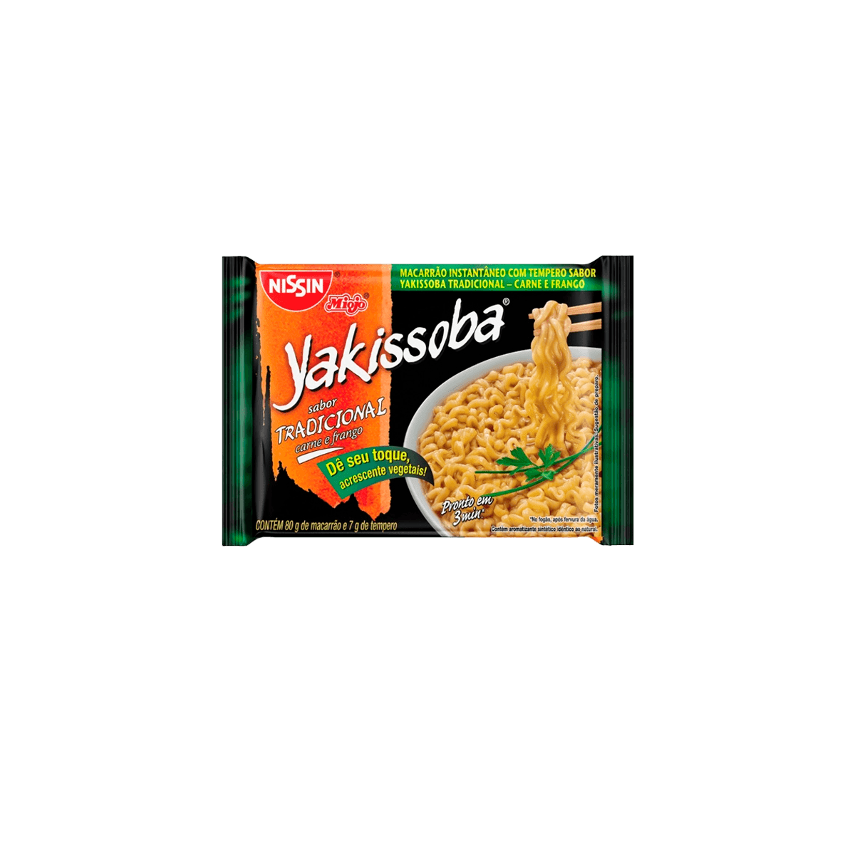Encontraproduto.com.br - Yakissoba Instantâneo Nissin Tradicional Carne E Frango 87g