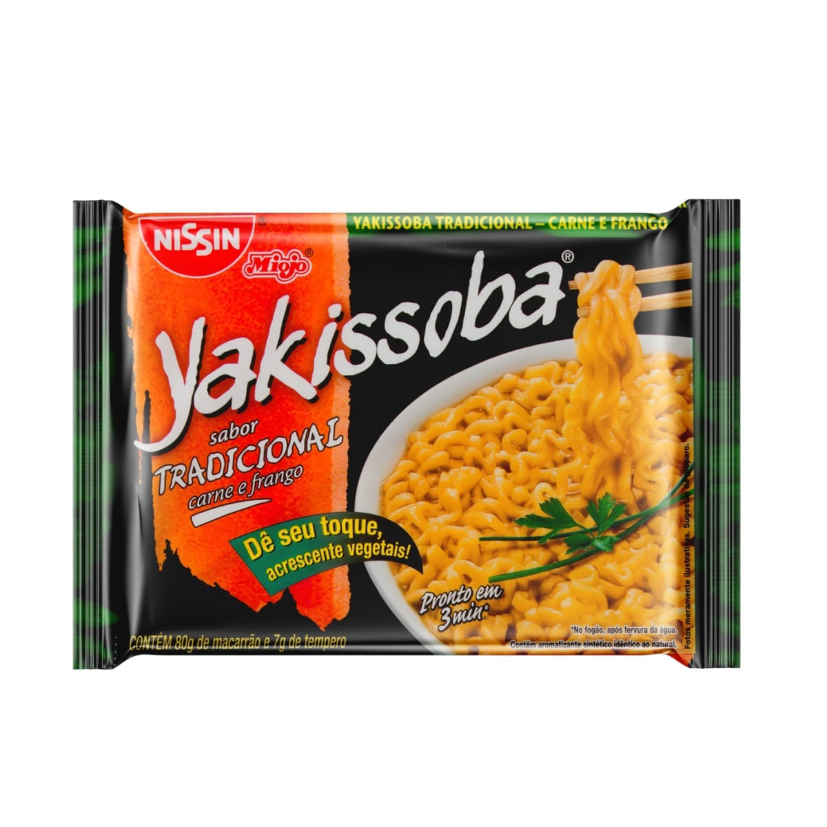 Encontraproduto.com.br - Yakissoba Instantâneo Nissin Tradicional Carne E Frango 87g
