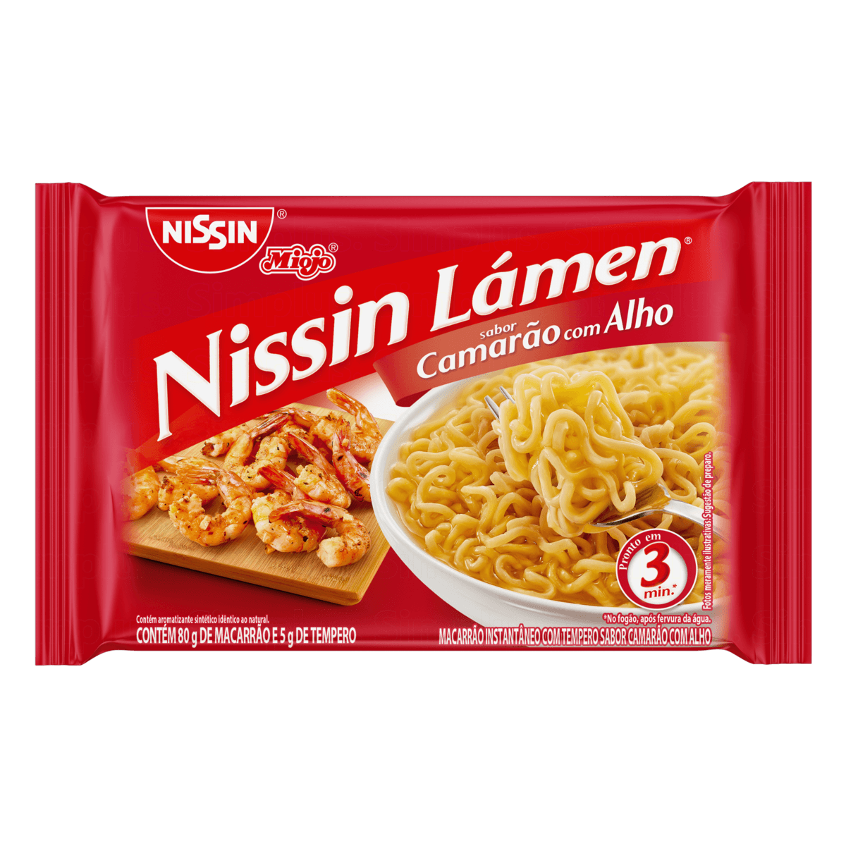 Encontraproduto.com.br - Macarrão Instantâneo Nissin Camarão com Alho 80g