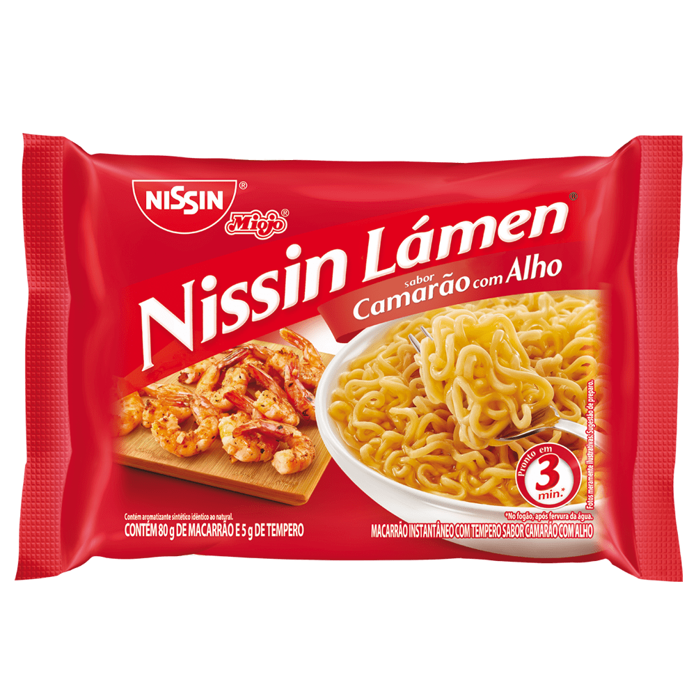 Encontraproduto.com.br - Macarrão Instantâneo Nissin Camarão com Alho 80g