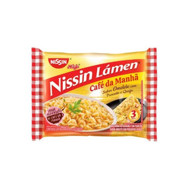 Macarrão Instantâneo Nissin Omelete Presunto e Queijo 85GR