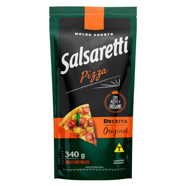 Encontraproduto.com.br - Molho de Tomate Pizza Salsaretti Sachê 340 g