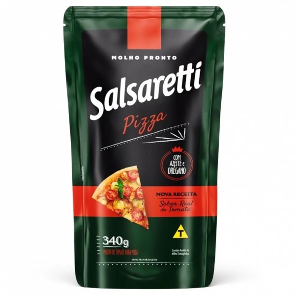 Encontraproduto.com.br - Molho de Tomate Pizza Salsaretti Sachê 340 g