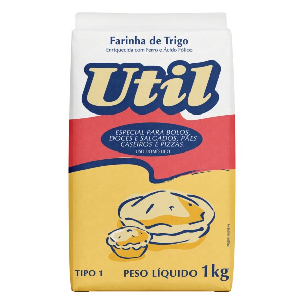 Encontraproduto.com.br - Farinha de Trigo Util Tipo1 Pacote 1Kg