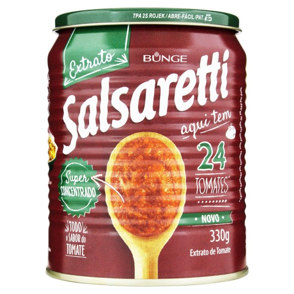 Encontraproduto.com.br - Extrato de Tomate Salsaretti Lata com 330g