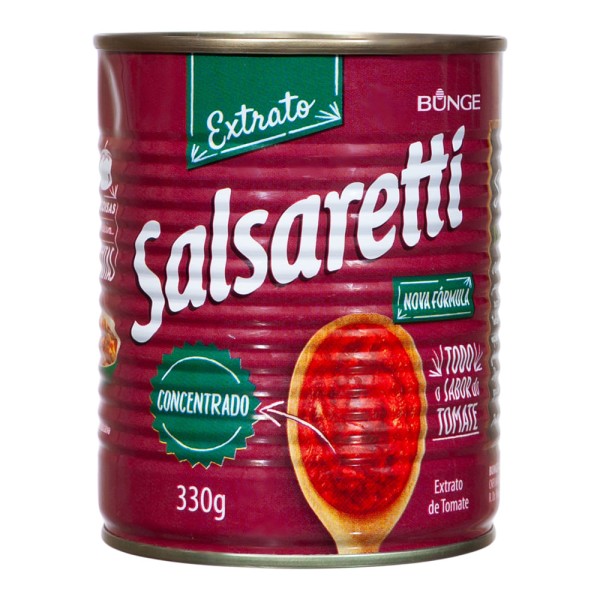 Encontraproduto.com.br - Extrato de Tomate Salsaretti Lata com 330g